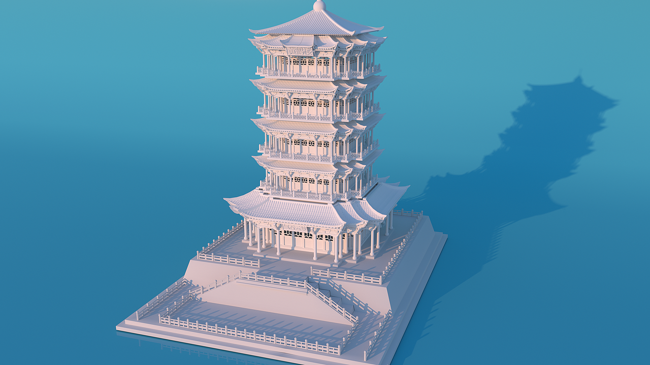 C4D建模练习 硬表面建模