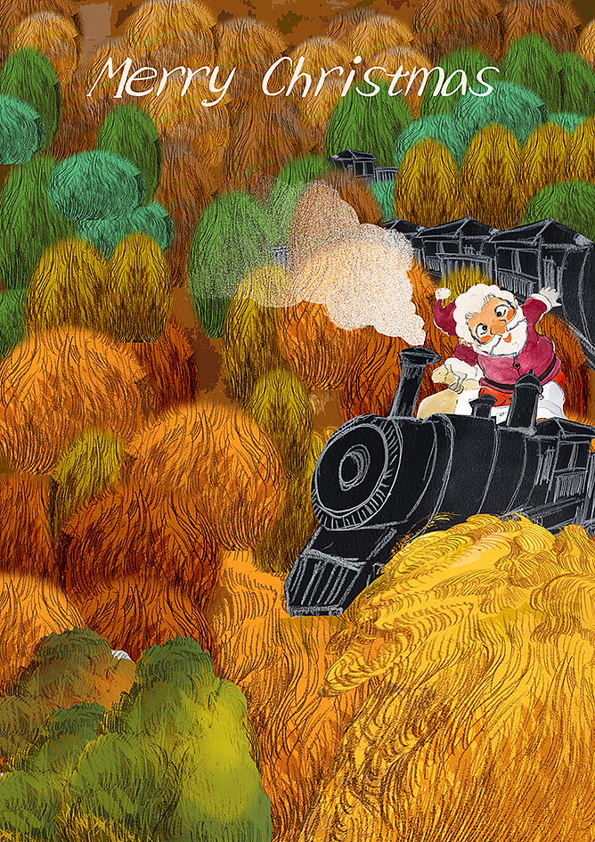 新-扁平插画(圣诞快乐)