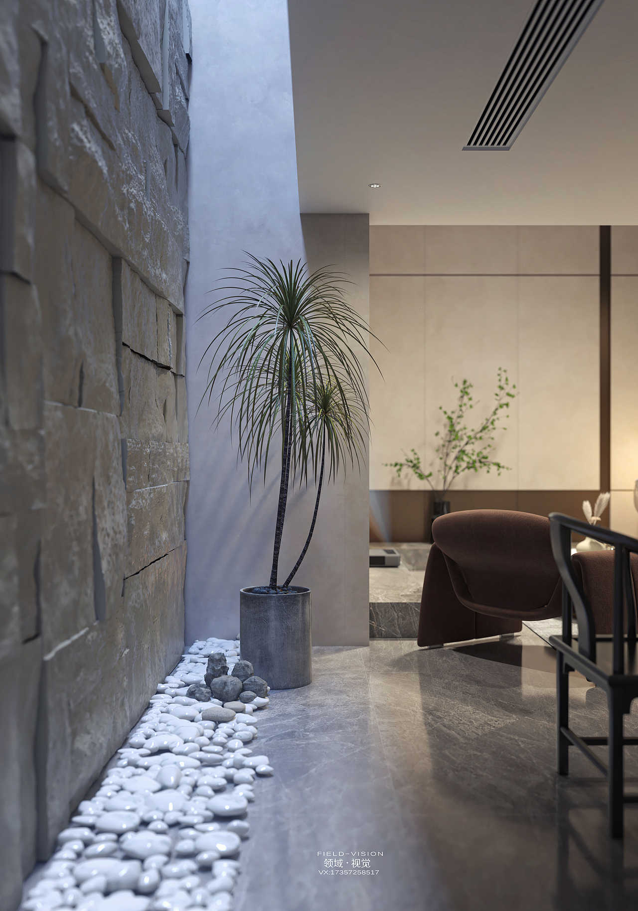 Vray渲染作品┃中式现代混搭