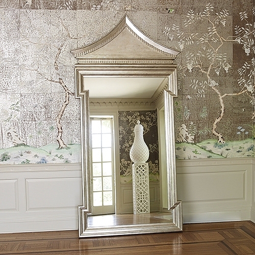 银箔手绘墙纸画纯手工绘制的高端壁画