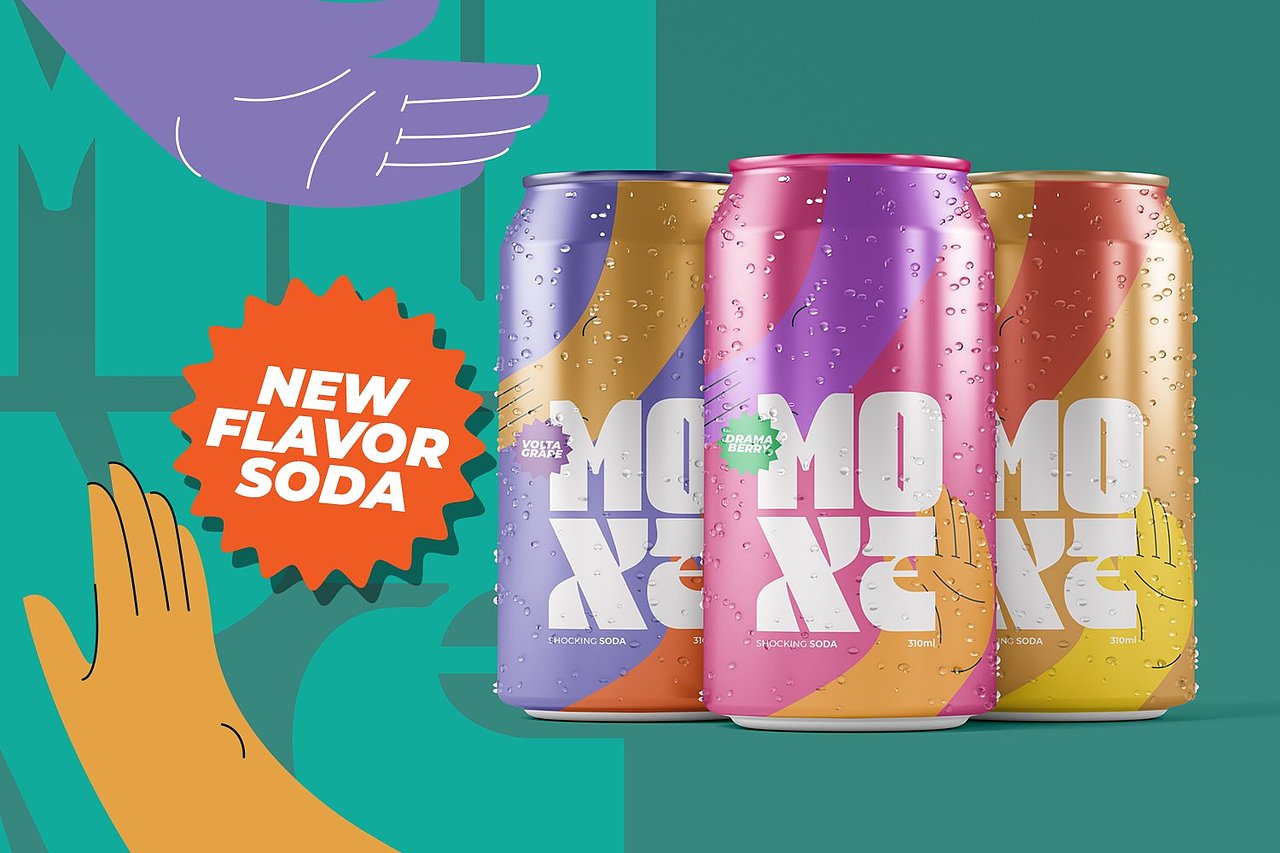 潮流趣味时尚酸性潮牌广告POP海报封面标题英文字体