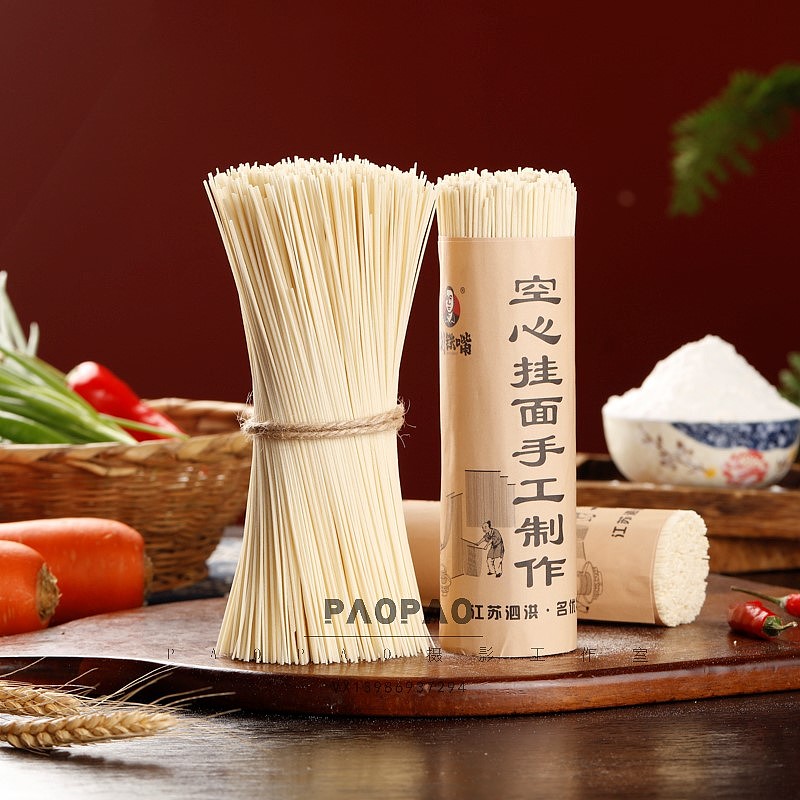 手工空心挂面图片