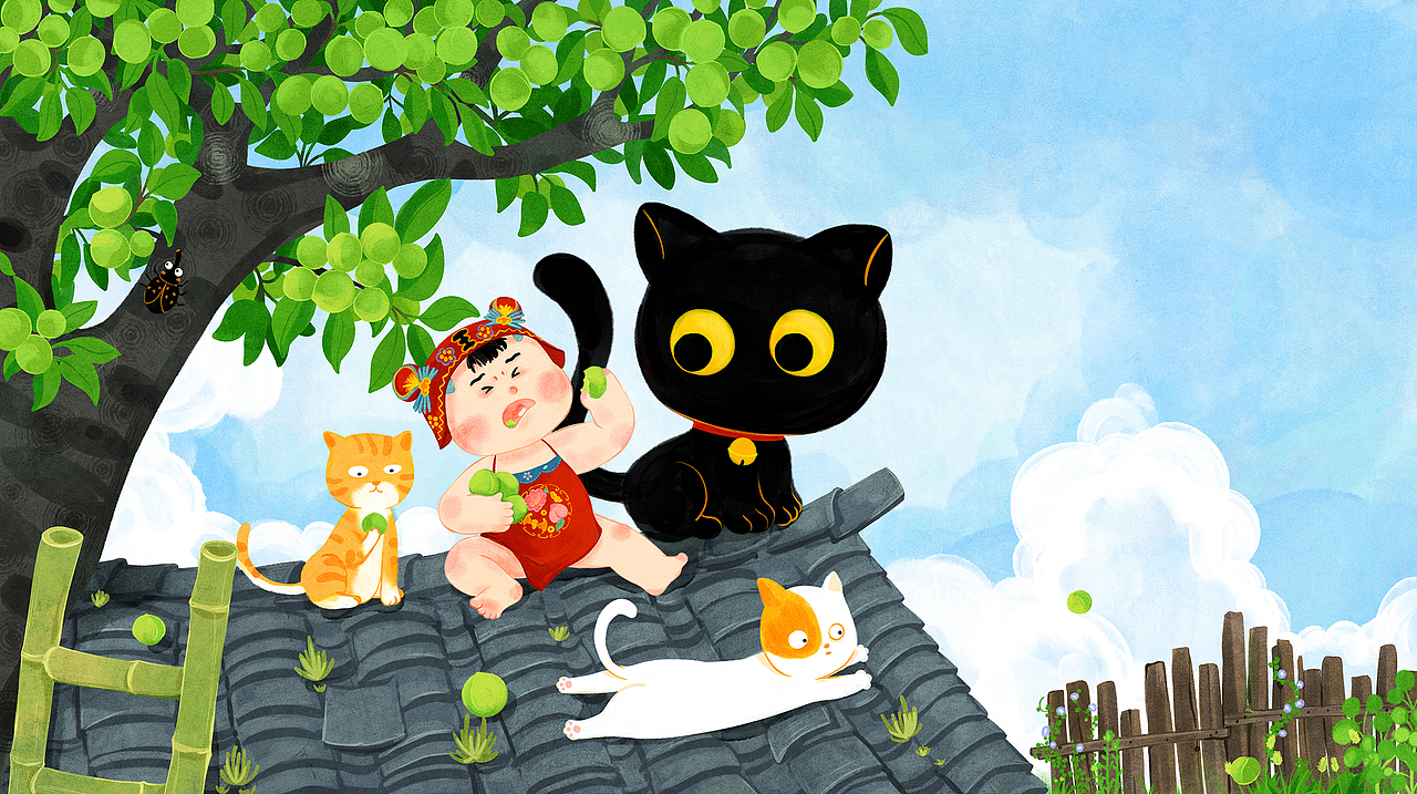 绘本：小小山大王的快乐一天（图ZMzUzNzg5NDgw） - 商业插画 - 站酷设计师東晨原创素材 - 站酷ZCOOL