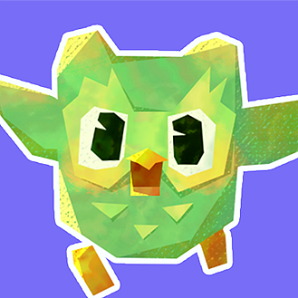 摸鱼 | 多邻国小人好可爱！