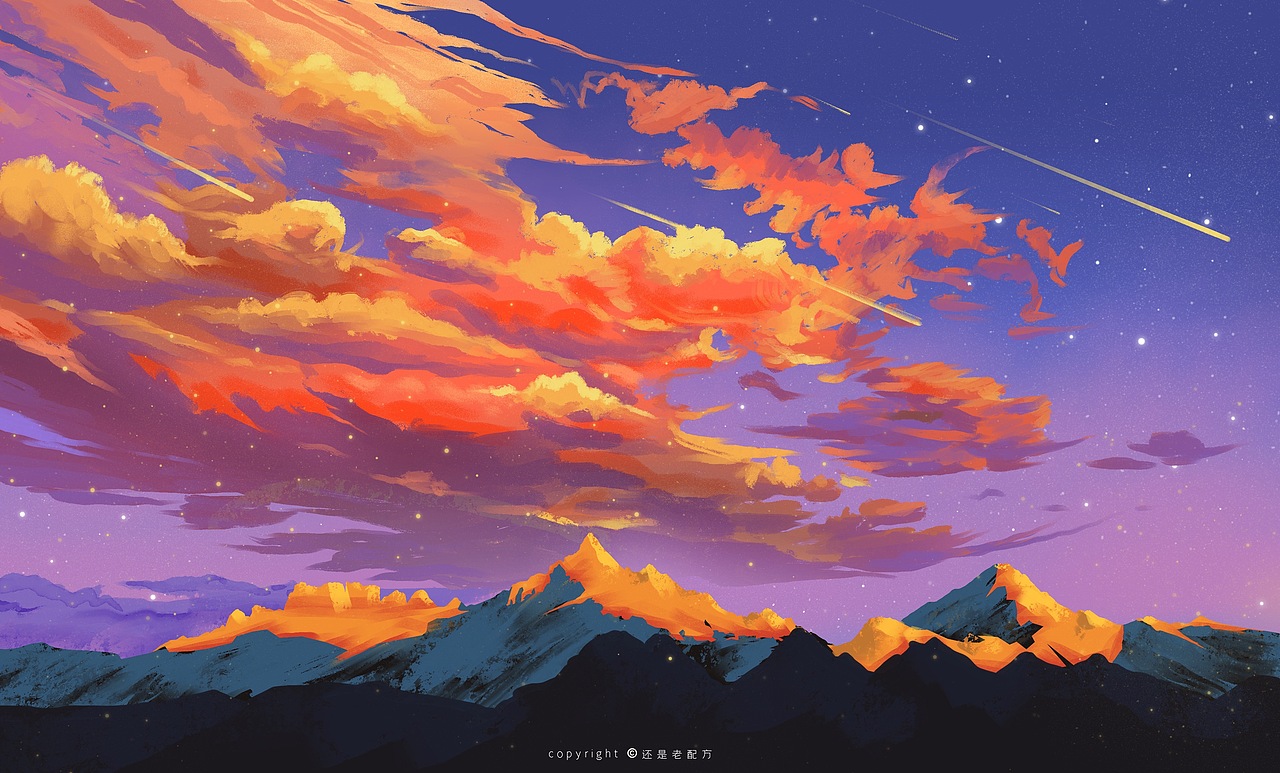 风景插画（图ZMzA2NTU4NDk2） - 创作习作 - 站酷设计师还是老配方原创素材 - 站酷ZCOOL