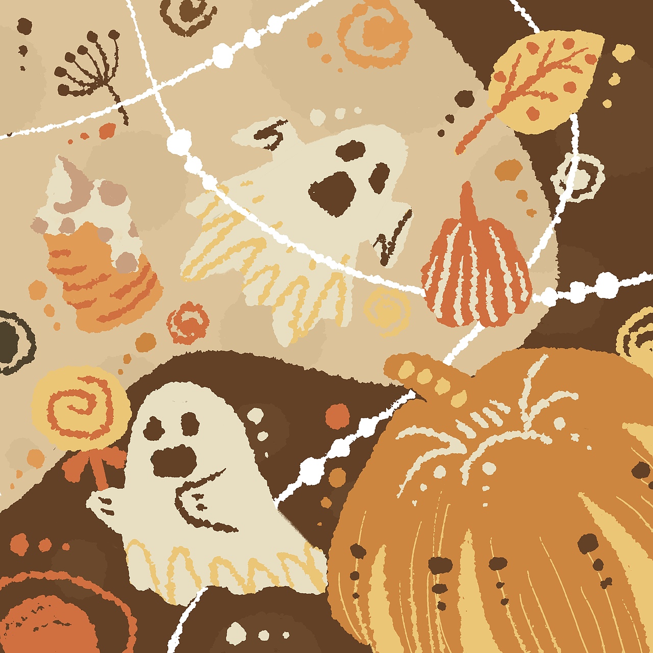 #创作加油站# l 万圣节插画（图ZMzEyMTAwNDk2） - 包装 - 站酷设计师无风风风原创素材 - 站酷ZCOOL