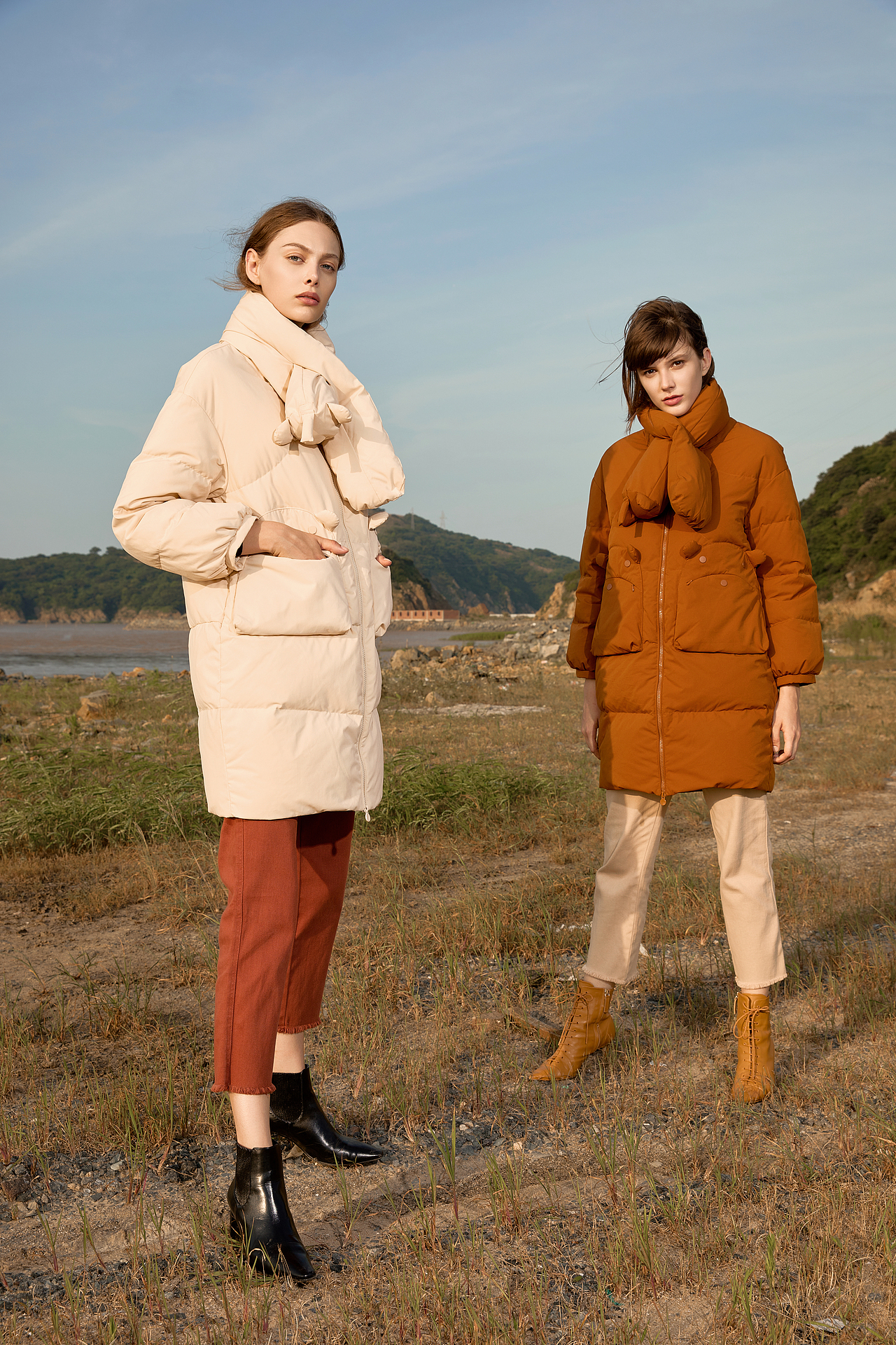 电商羽绒服拍摄修图