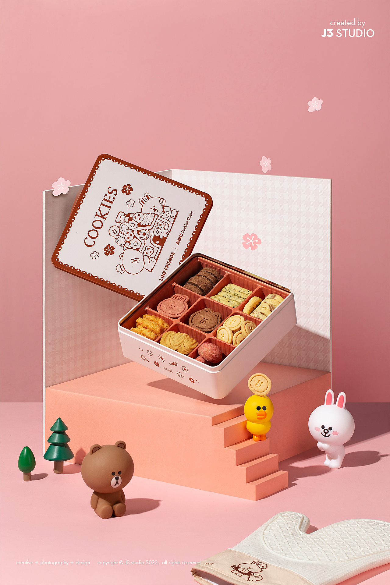 饼干零食拍摄 /可可爱爱的line friends联名拍摄