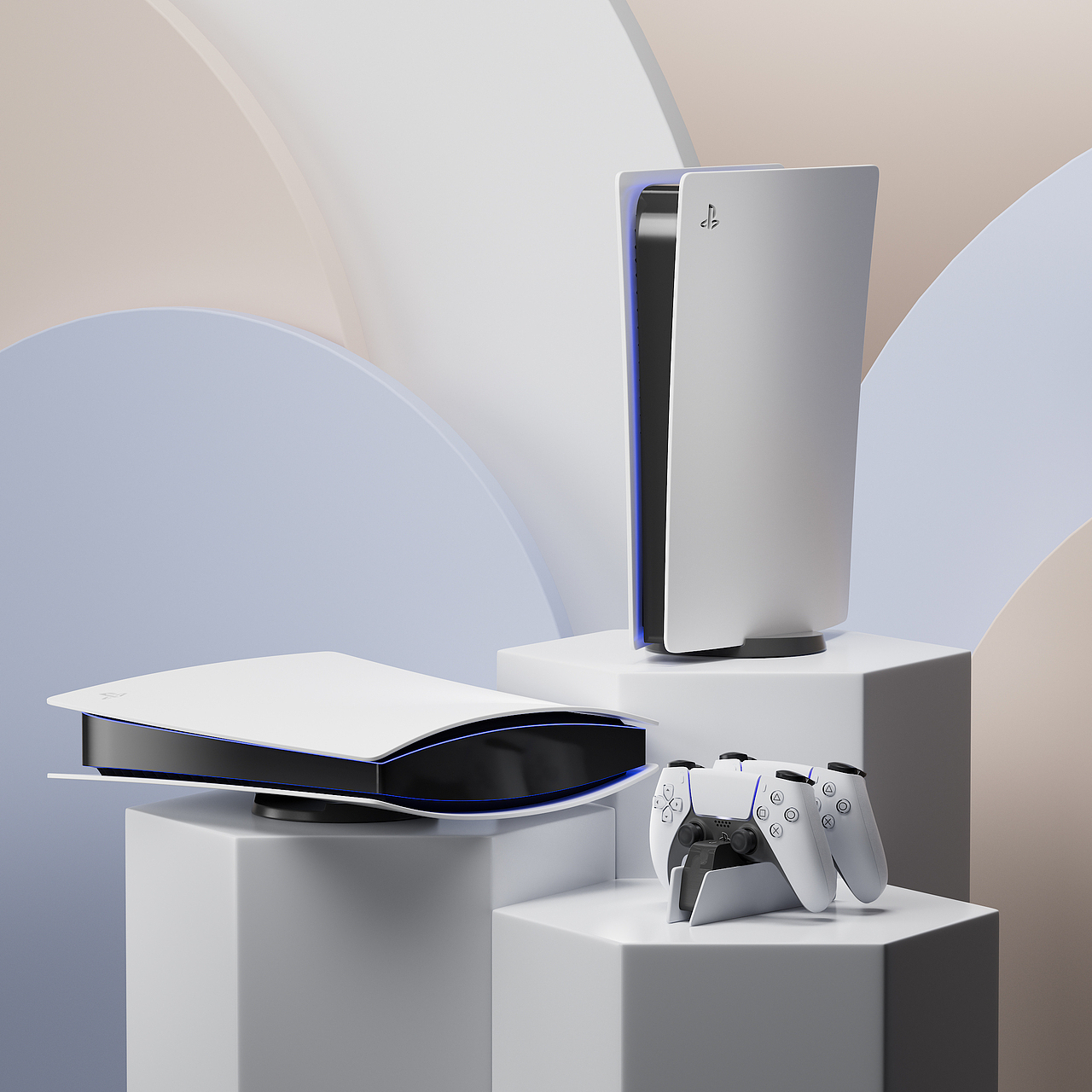 细腻产品表现-PS5&手柄