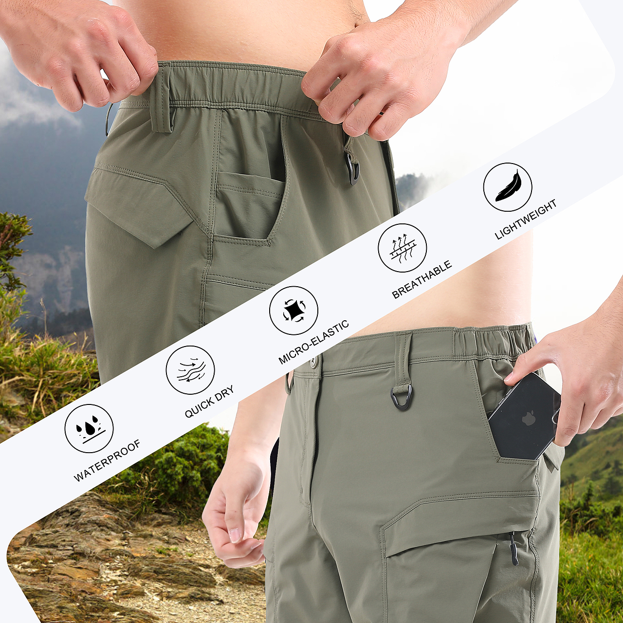 亚马逊图片设计-男士短裤