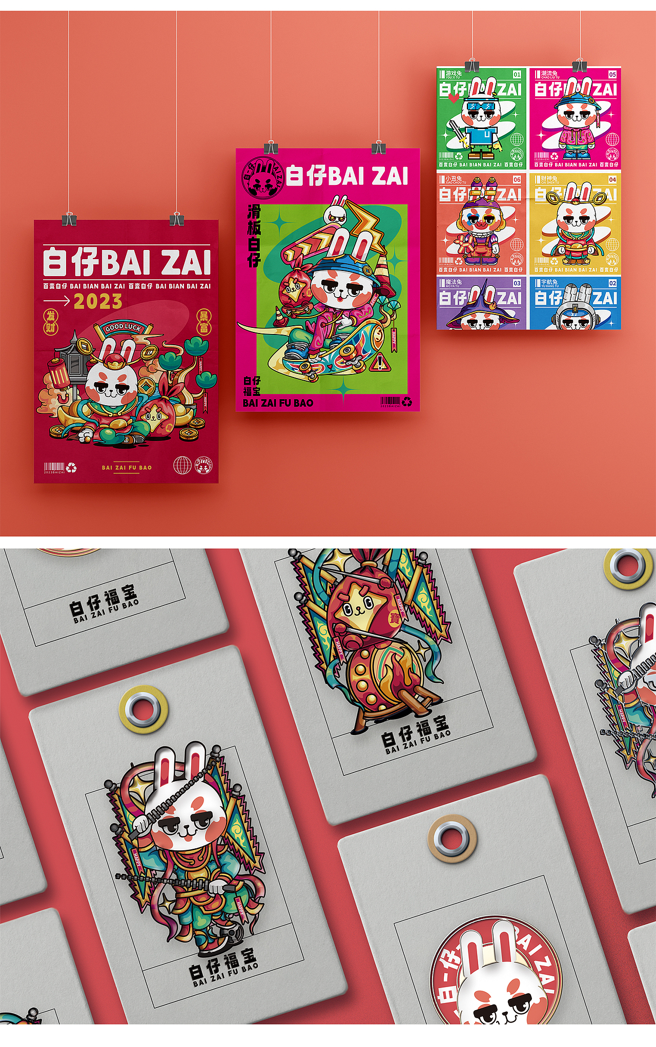 兔年IP全案/潮玩IP/吉祥物卡通形象设计（图ZMzI1MjgyODA4） - IP形象 - 站酷设计师木中瓶品牌铸造局原创素材 - 站酷ZCOOL