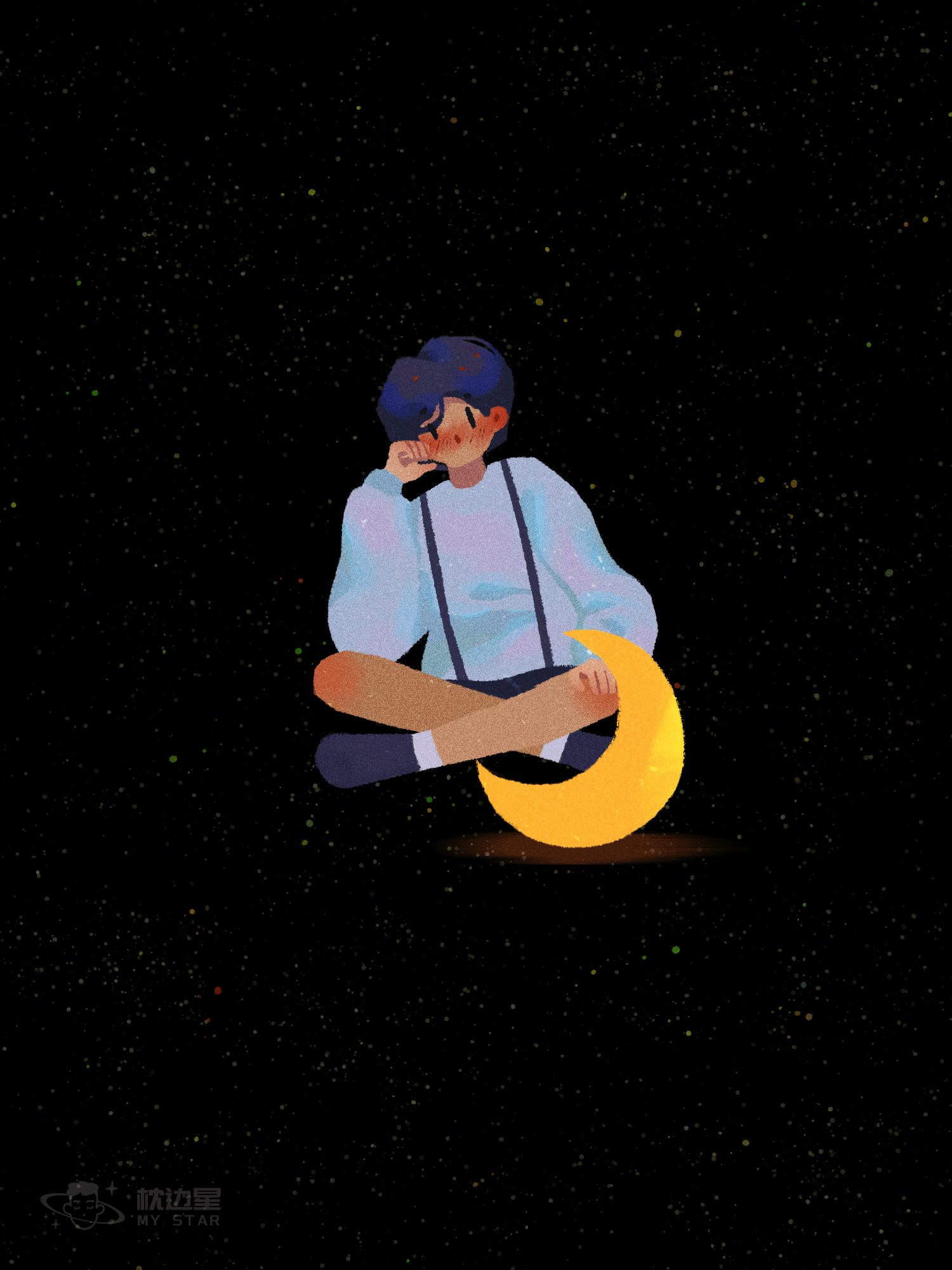 【星空少年】洗去星星的灰尘（图ZMzQwOTYxMTY4） - 创作习作 - 站酷设计师枕边星原创素材 - 站酷ZCOOL