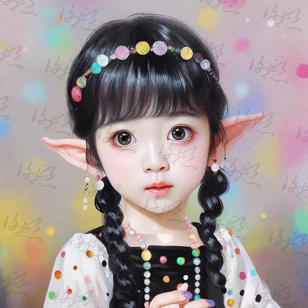 厚涂手绘 I 精灵宝宝（图ZMzU5NDg2Mzg4） - 新锐潮流插画 - 站酷设计师Abby迷你兜兜原创素材 - 站酷ZCOOL