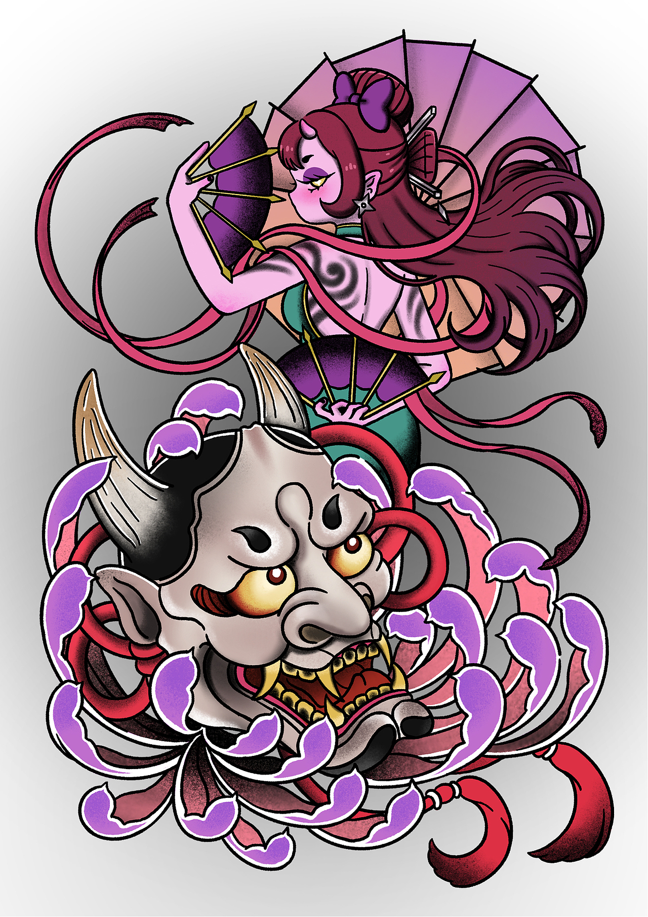 招财恶女系列 插画合集（图ZMzI3NDI5MDY0） - 新锐潮流插画 - 站酷设计师兔妖妖零零原创素材 - 站酷ZCOOL