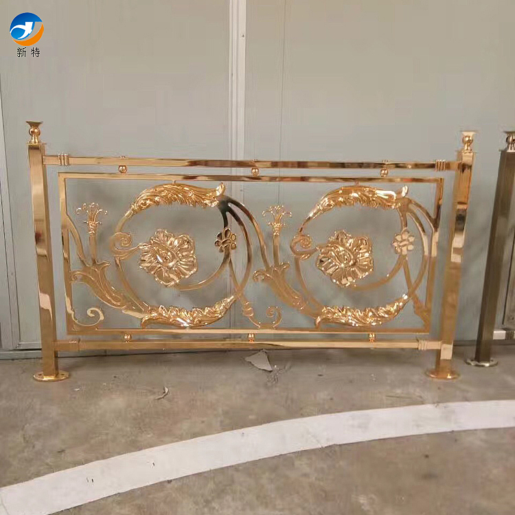 紫铜楼梯扶手 铜雕刻楼梯设计显沉稳轻奢