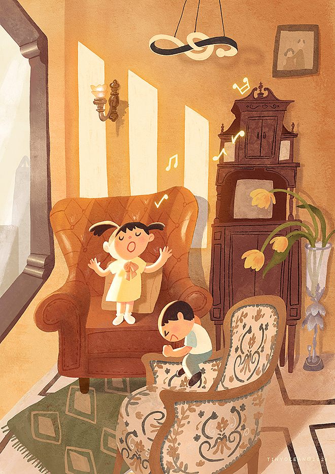 有我陪你长大/60天色彩速涂（图ZMzA0NzYwOTI0） - 创作习作 - 站酷设计师豆丁洋原创素材 - 站酷ZCOOL