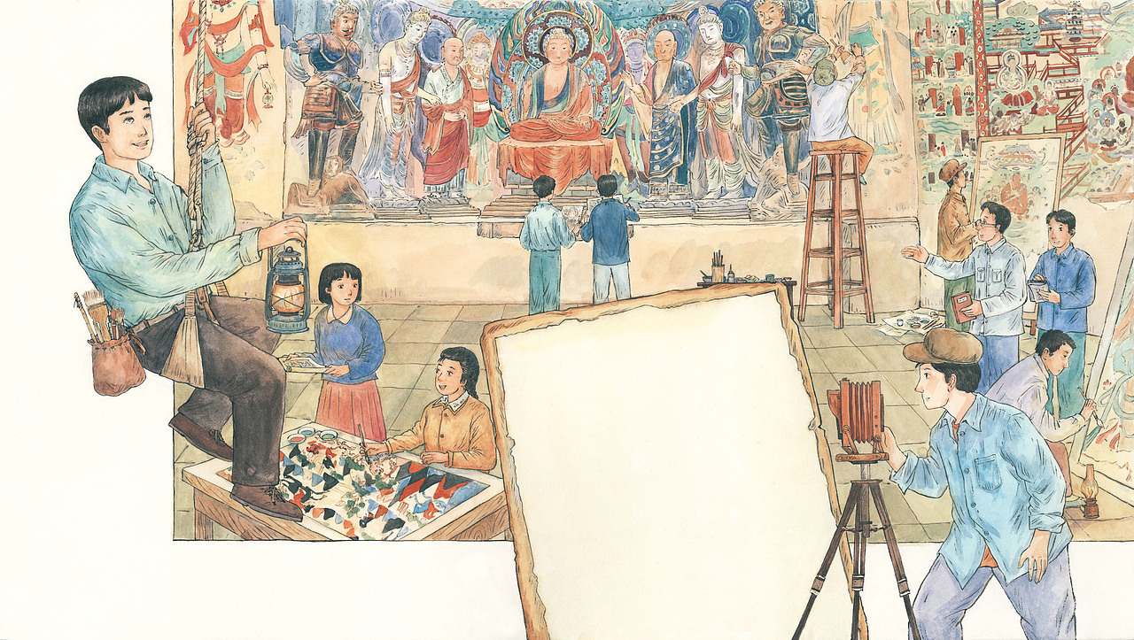 沙漠里的藏宝洞（图ZMzUwODM5MDQw） - 绘本 - 站酷设计师晓茑原创素材 - 站酷ZCOOL