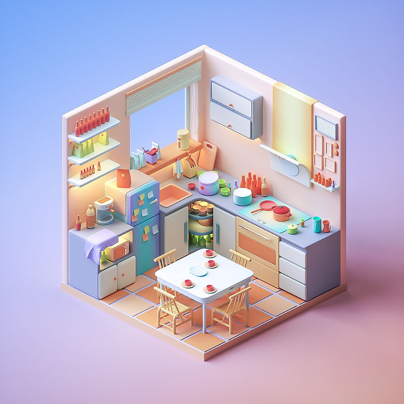 近期C4D零基础课程小房间案例优秀作业-C4D蜂巢计划(图ZMzQ0MDQxNTY4) - 场景 - 站酷设计师我就是NiaoNiao原创素材 - 站酷ZCOOL