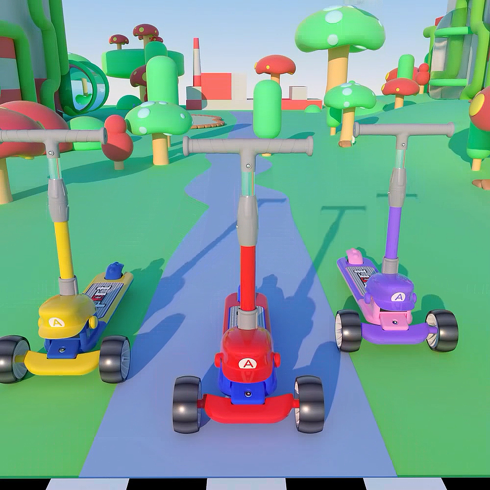 驶向乐趣的彩色世界：超级玛丽童车广告（图ZMzYwMDcwMTA0） - 产品 - 站酷设计师设计师羊驼原创素材 - 站酷ZCOOL