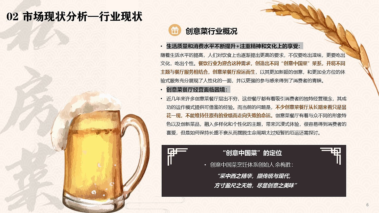 大麦与酒花 创意本帮菜营销策划案