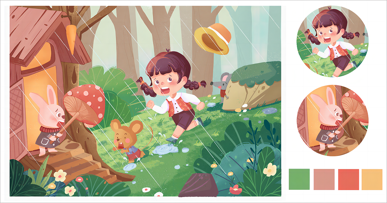 一组儿插~（图ZMzQ2MTI3OTEy） - 儿童插画 - 站酷设计师丹丹蛋蛋阿拉丹原创素材 - 站酷ZCOOL