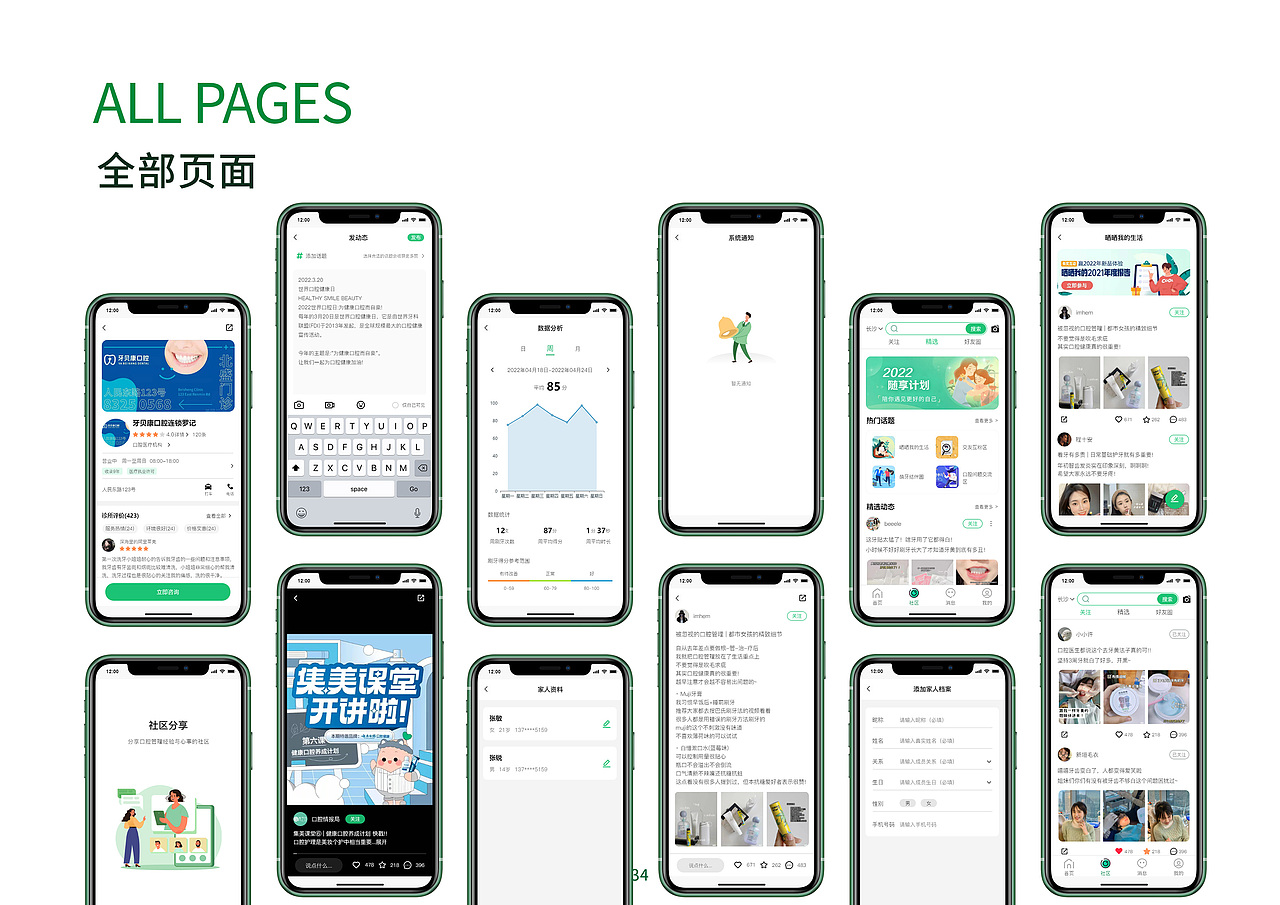萌牙APP界面设计（图ZMzI3NTI1ODA0） - 主题/皮肤 - 站酷设计师UI设计星球原创素材 - 站酷ZCOOL