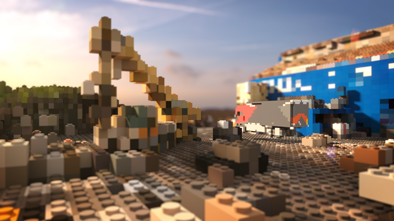 利用max+tyflow+vr制作乐高工厂小动画