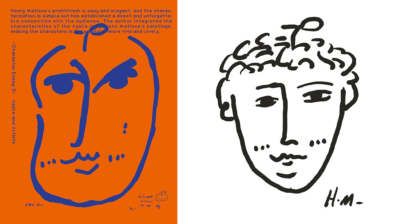 #世界名画100#《苹果艺术家》（图ZMzQzNzc0NTQ0） - 艺术插画 - 站酷设计师三水治原创素材 - 站酷ZCOOL