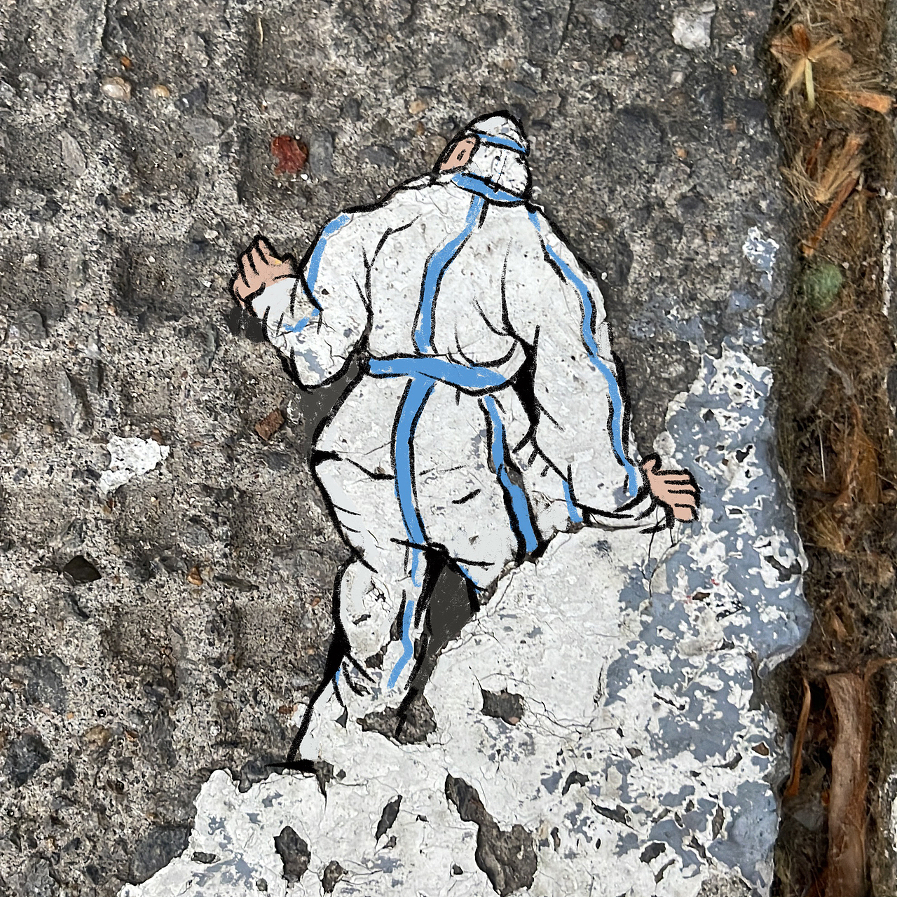 上海居家的两个多月画了超过六十个不同的大白