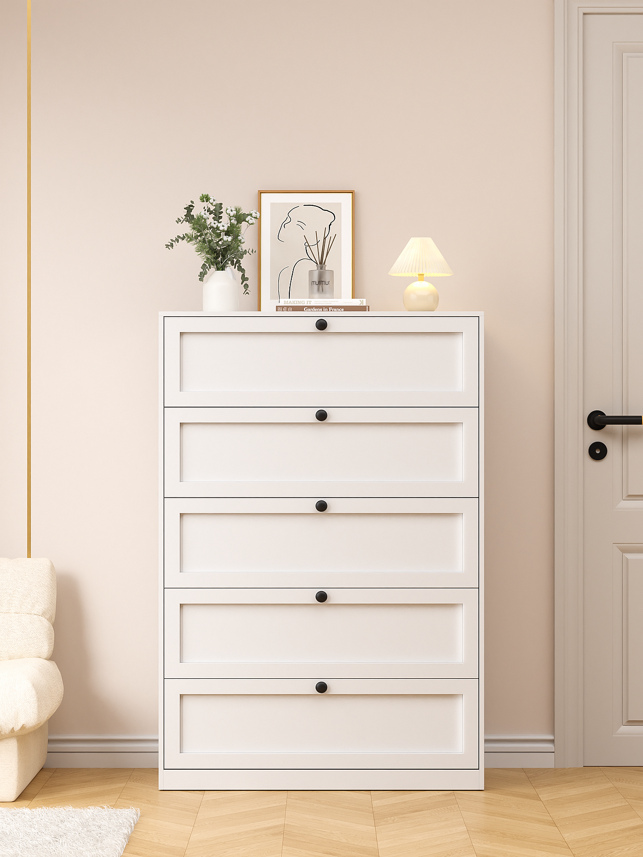 室内家居渲染 | 压型斗柜 Part 2