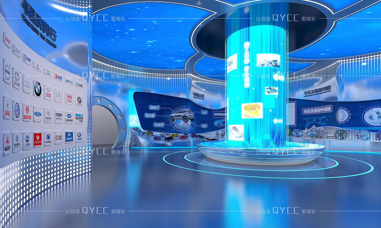 展厅设计-汽车配件展厅