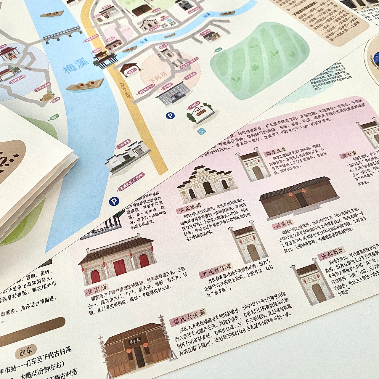 下梅村手绘地图（图ZMzQ3MzYwNjky） - 艺术插画 - 站酷设计师周阿嫣然原创素材 - 站酷ZCOOL