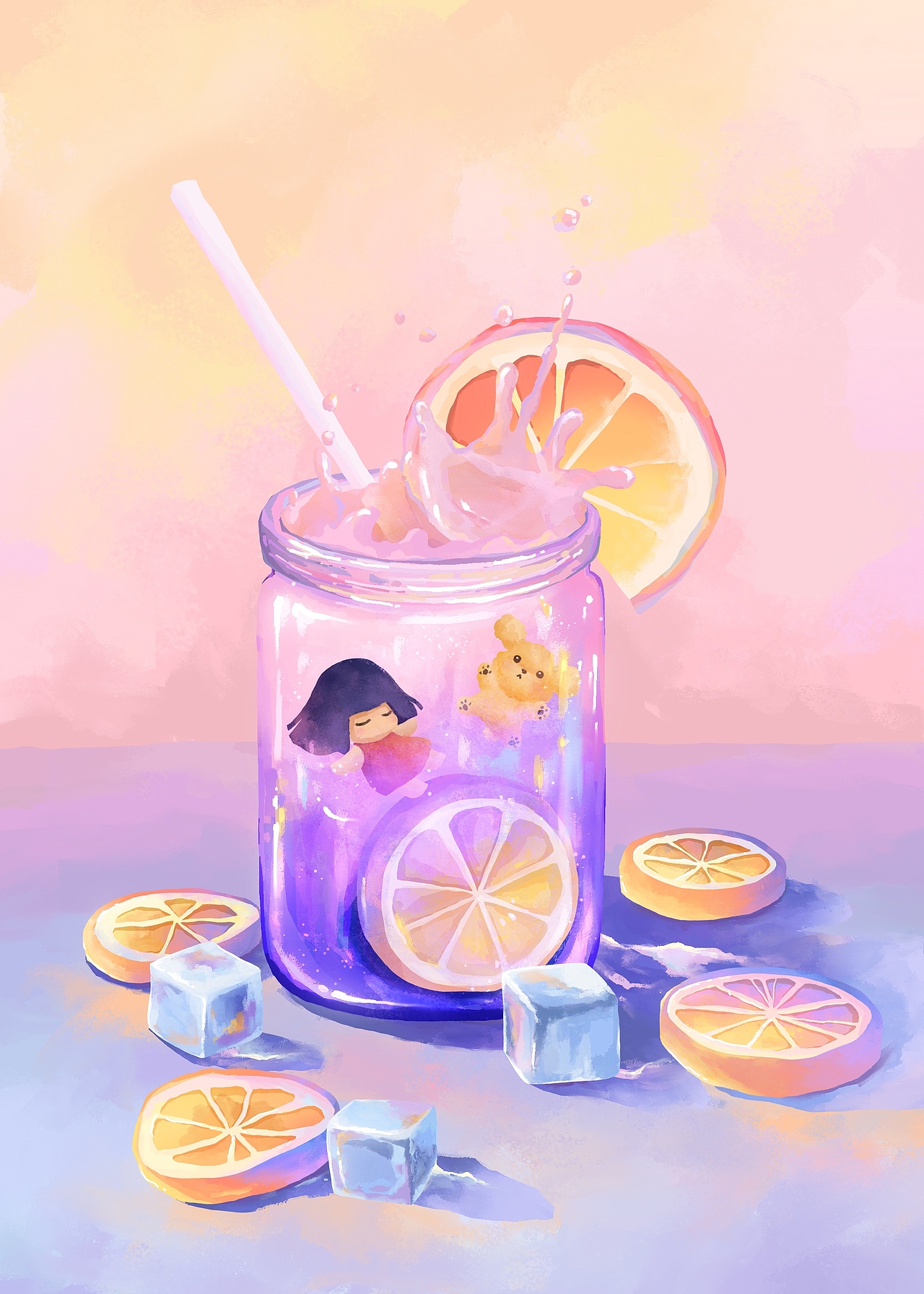 【画师繁星2.0】第七期第三周 主观色练习（图ZMzU3OTEyNDg4） - 创作习作 - 站酷设计师icyeee原创素材 - 站酷ZCOOL