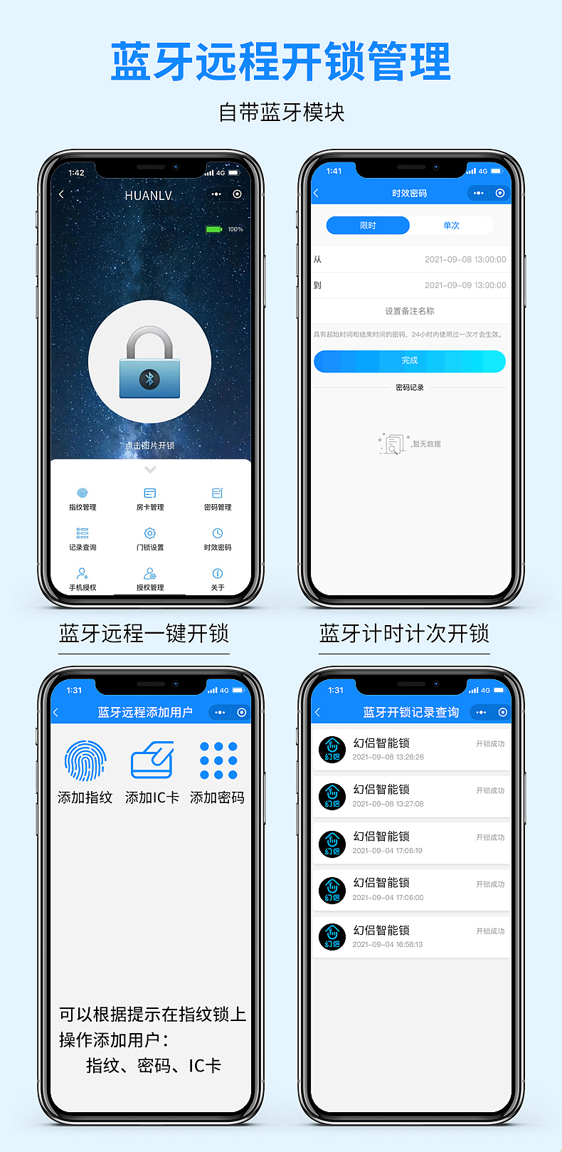 智能指纹锁B7系列修图