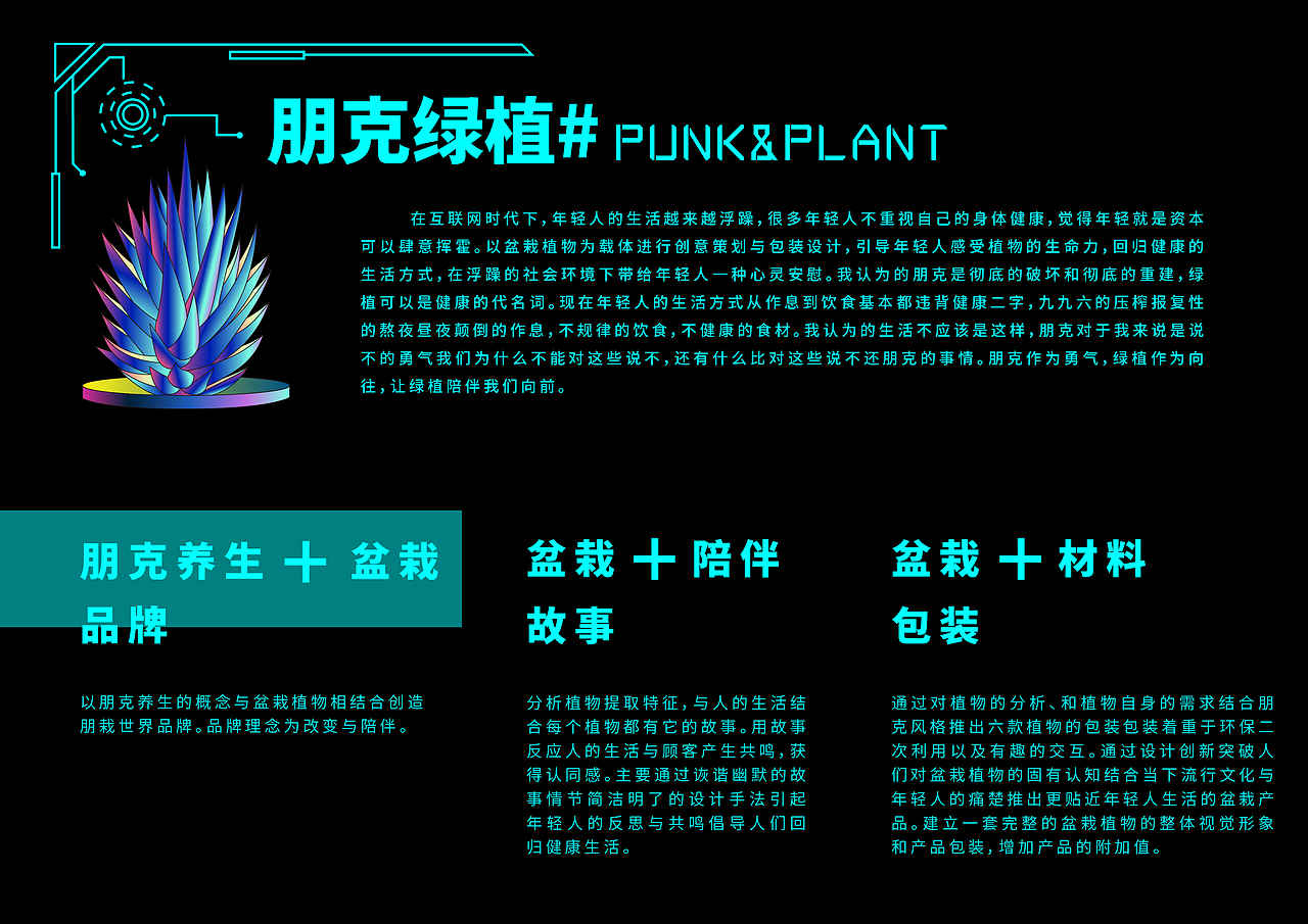 朋克绿植（图ZMjk4Njk5NTU2） - 品牌 - 站酷设计师愚木君原创素材 - 站酷ZCOOL