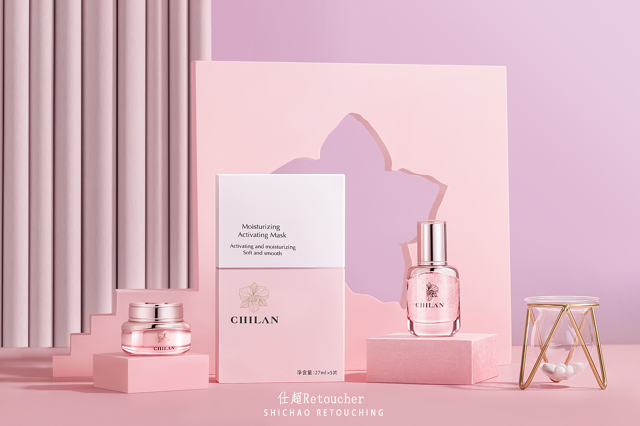 护肤品产品精修图