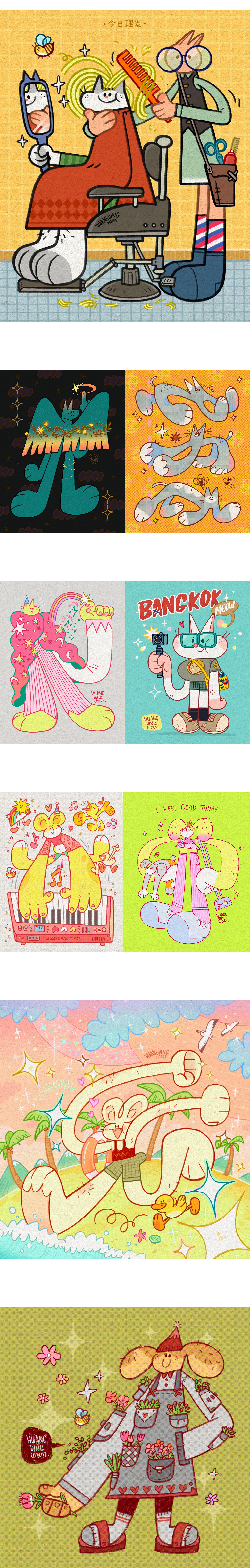 #WOW 画画最好玩了!七月份的一些作品 by丁几