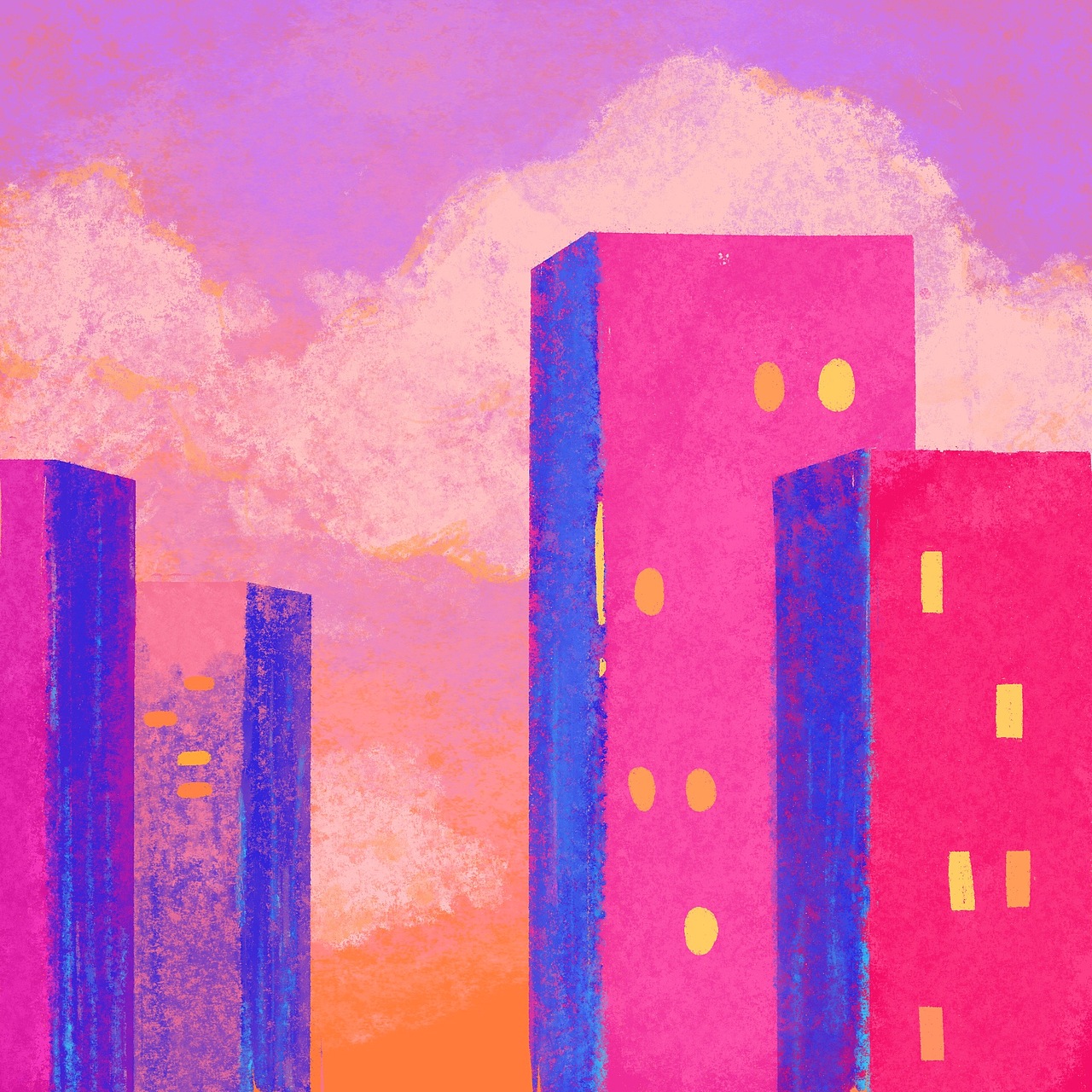 City Pop复古风插画合集（图ZMzMzOTYwNDU2） - 艺术插画 - 站酷设计师bananafish_art原创素材 - 站酷ZCOOL