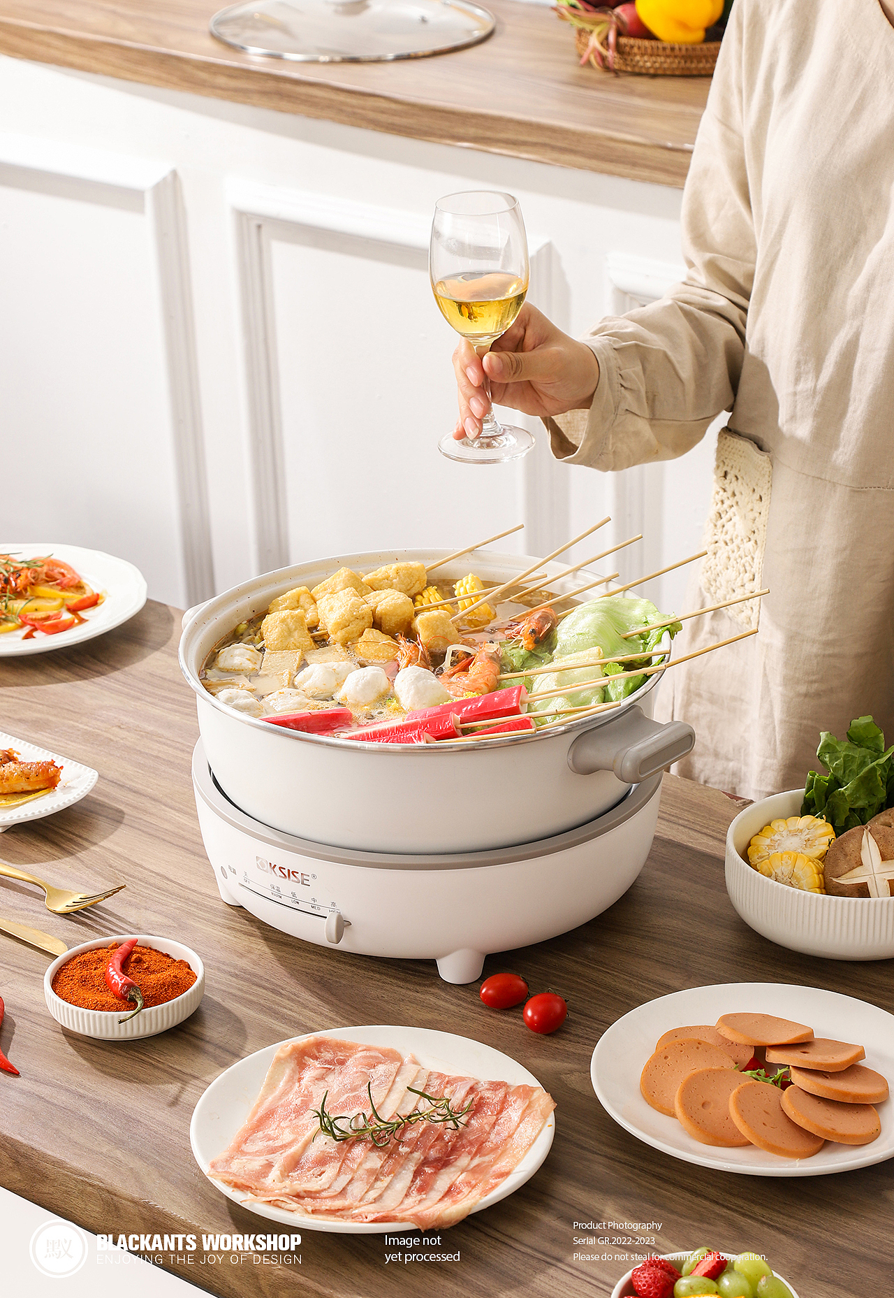 小家电拍摄 | 双耳电煮锅 ✖ Blcakants