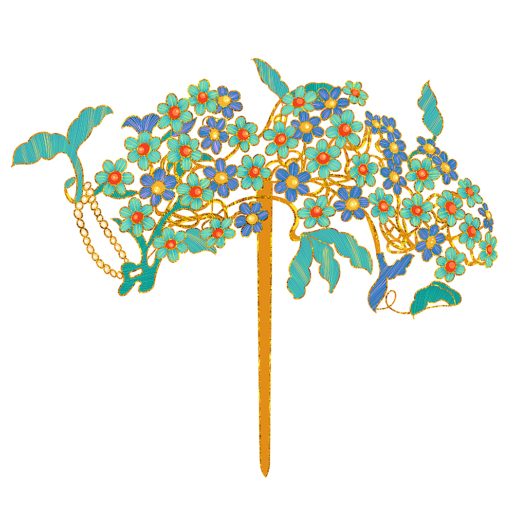 簪钗髻中绕（图ZMzU2NDI3OTI4） - 创作习作 - 站酷设计师喵美心善草灯原创素材 - 站酷ZCOOL