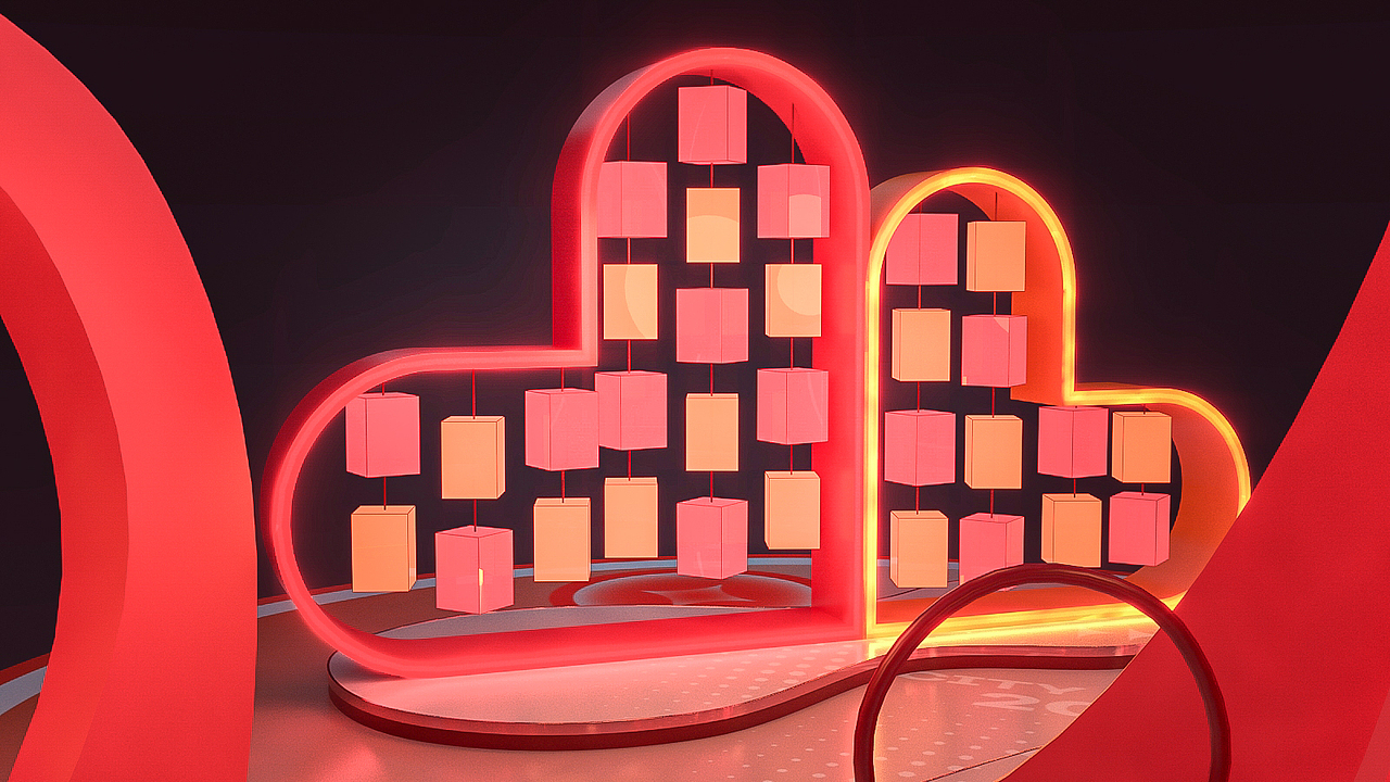 爱心美陈一组图（图ZMzI1MDI0NjY0） - 场景 - 站酷设计师kevincarrot原创素材 - 站酷ZCOOL