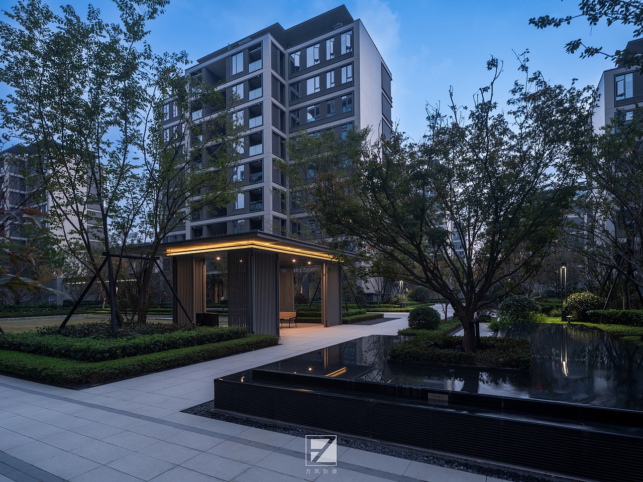 【上海方筑影像】--成都凤起籣庭住宅大区景观（图ZMzI0MTI3NTI4） - 环境/建筑摄影 - 站酷设计师上海方筑影像原创素材 - 站酷ZCOOL