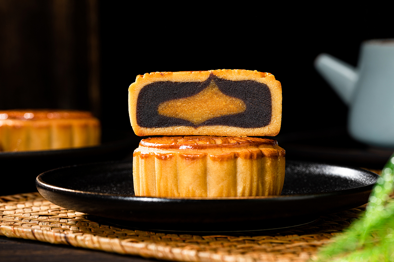 美食 点心 甜点 零食 中秋节 面点 月饼拍摄