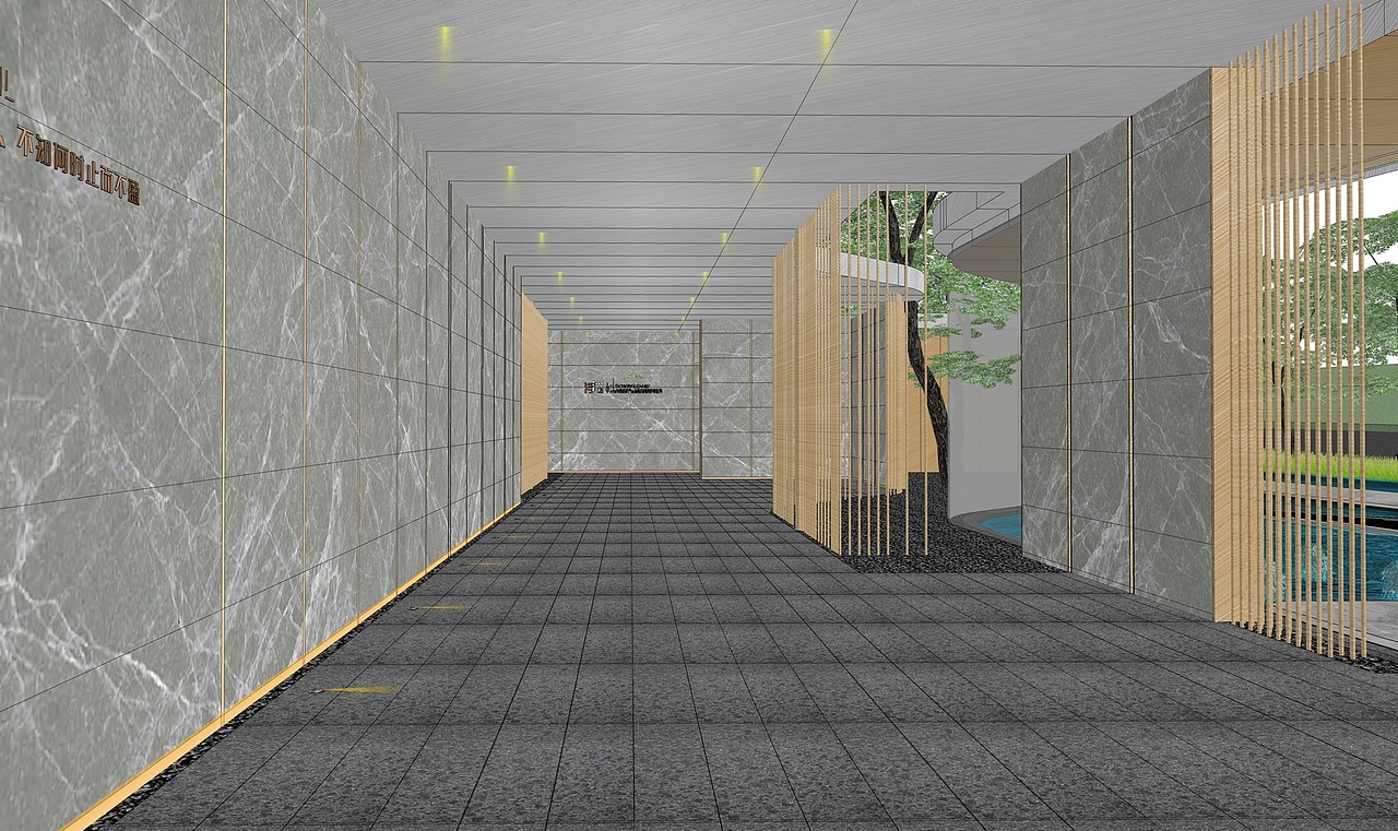 招商示范区景观SU模型下载