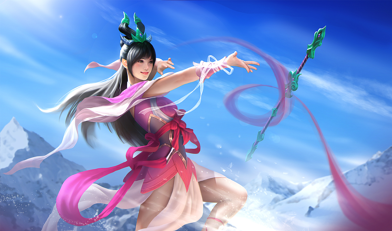 英雄联盟 风女同人（图ZMzAzNzY3NTY4） - 商业插画 - 站酷设计师晋南柴二原创素材 - 站酷ZCOOL