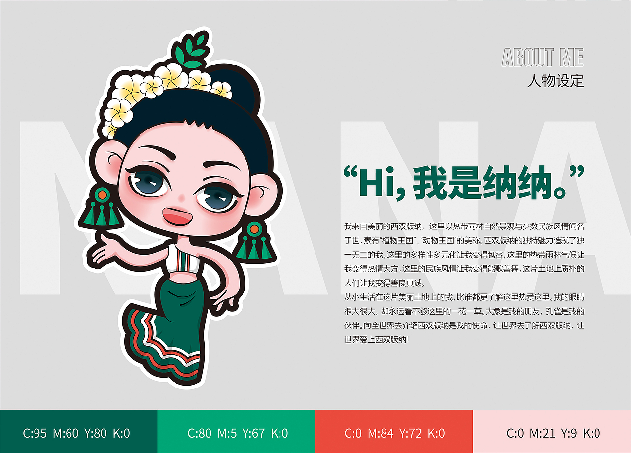 卡通形象ip形象设计企业卡通形象设计傣族卡通企业IP