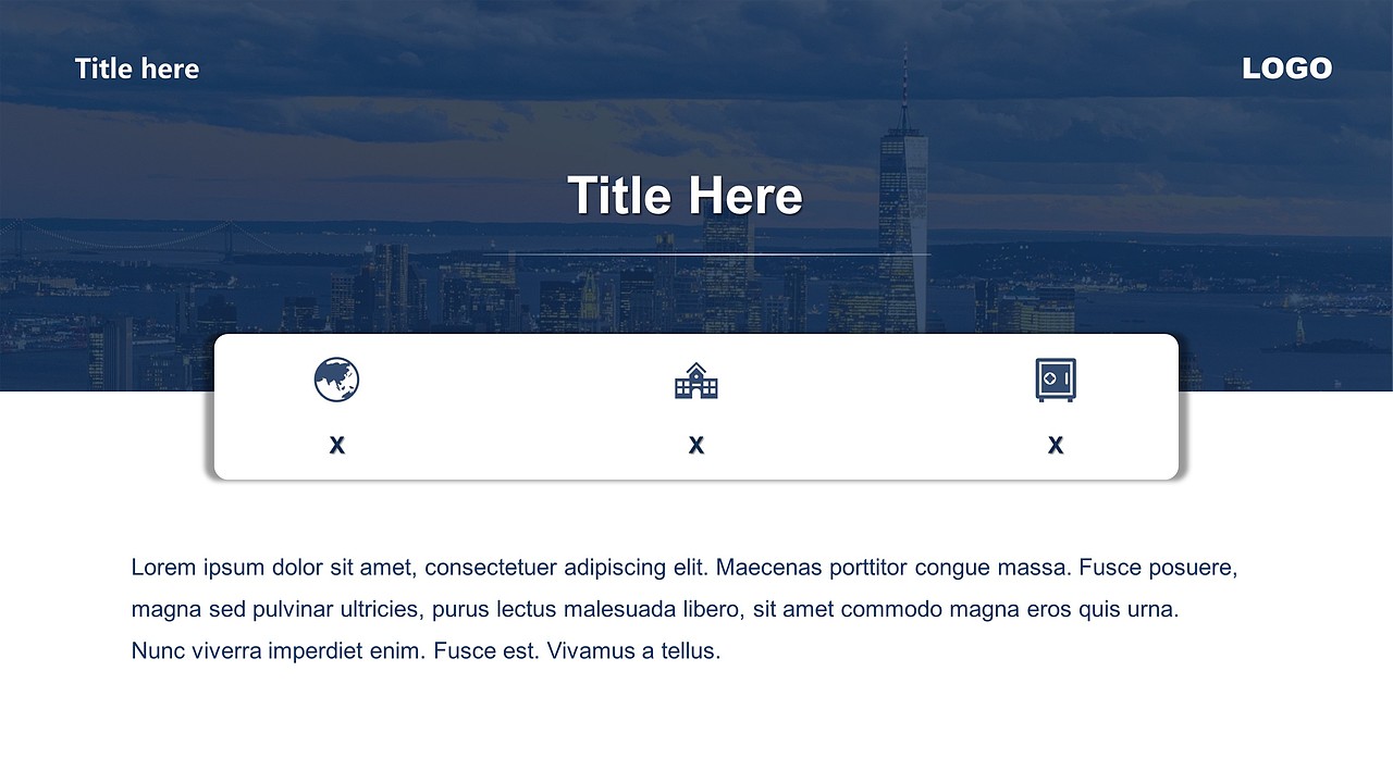 PPT模板-深蓝简洁