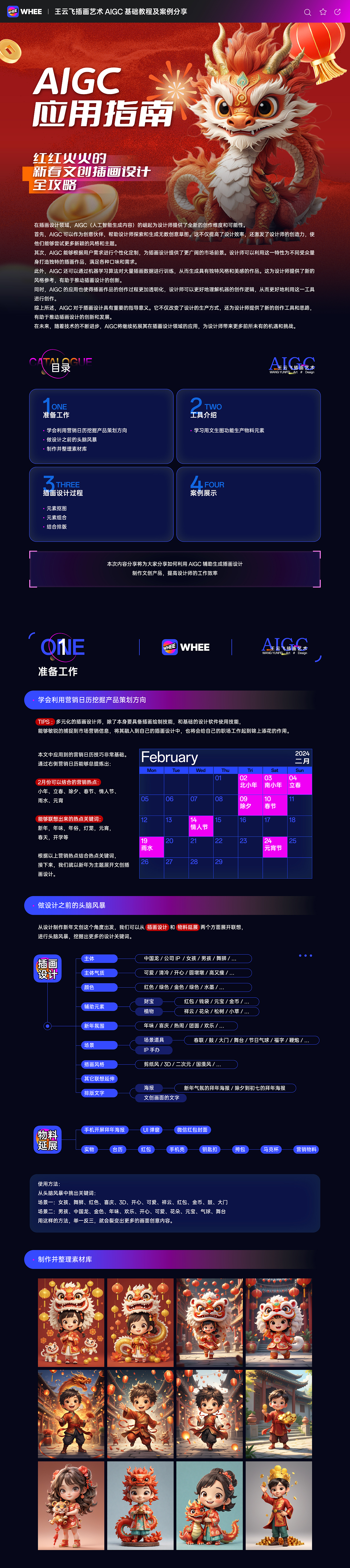 AIGC应用指南 | 红红火火的新春文创插画设计全攻略（图ZMzYxNDkxNTg4） - AI作品 - 站酷设计师feii原创素材 - 站酷ZCOOL