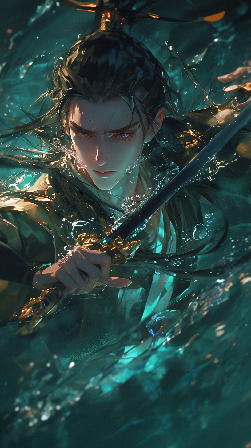 古风漫画中的孤胆英雄