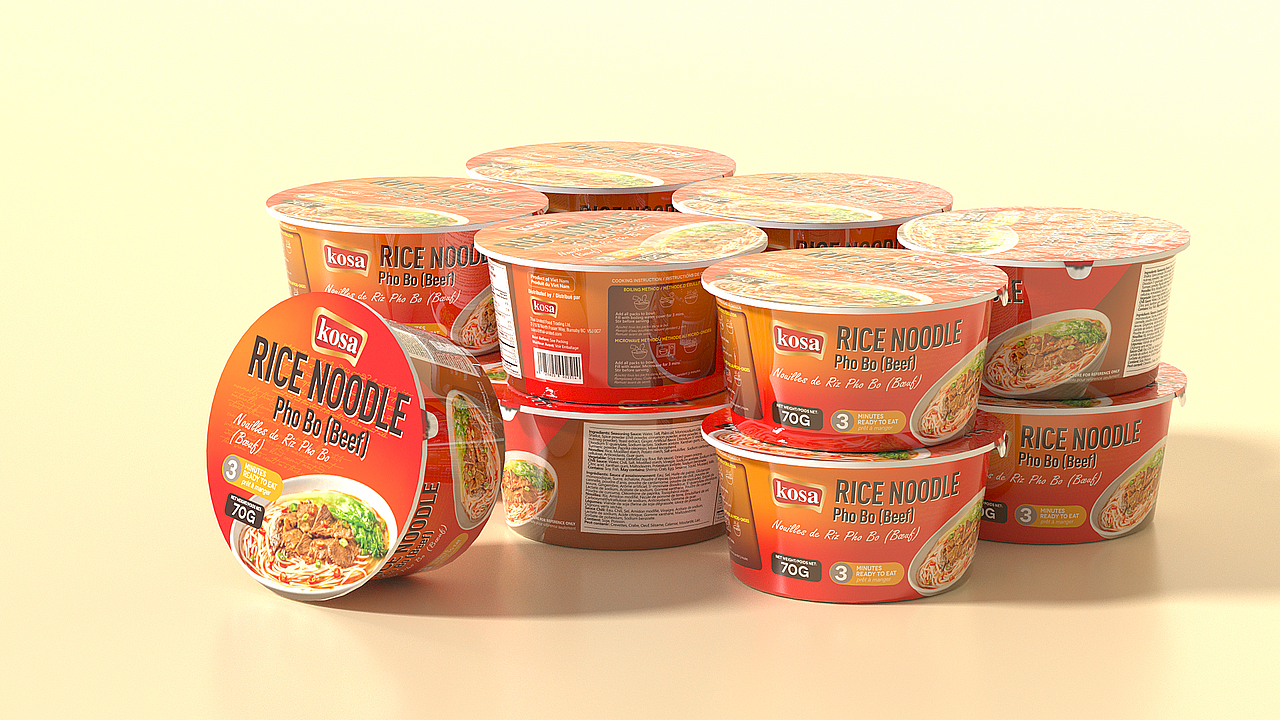 KOSA素食米粉比方便面好吃,我觉得~